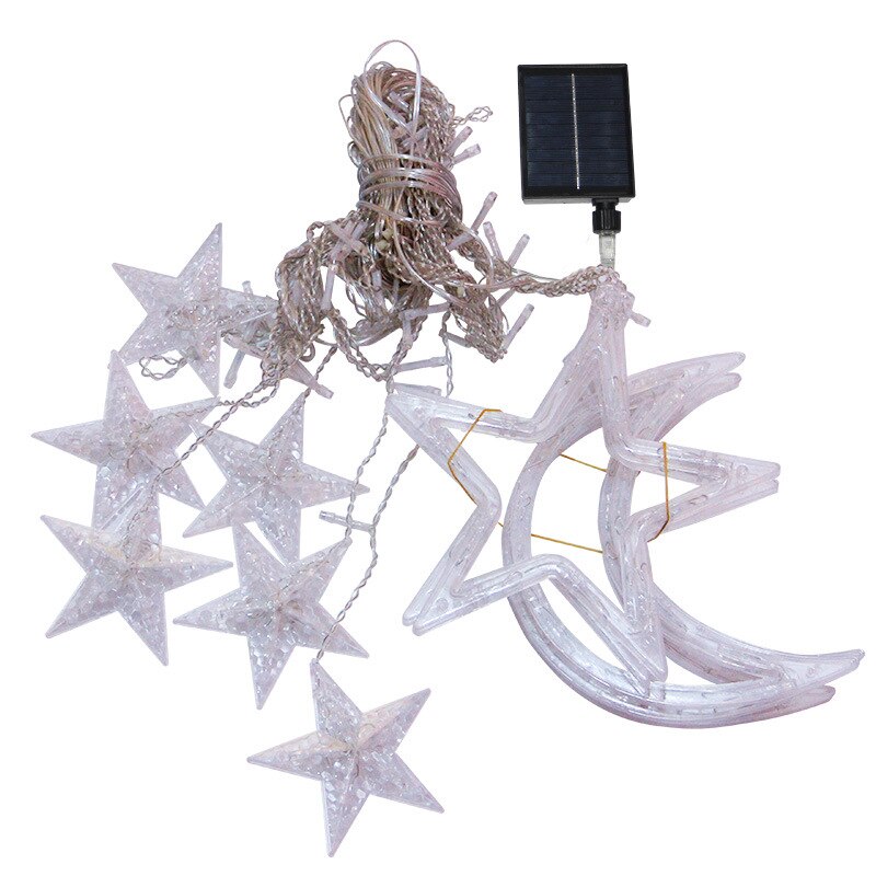 Vivolux | Solar Moon Star Lampe LED Lichterkette Dekoration