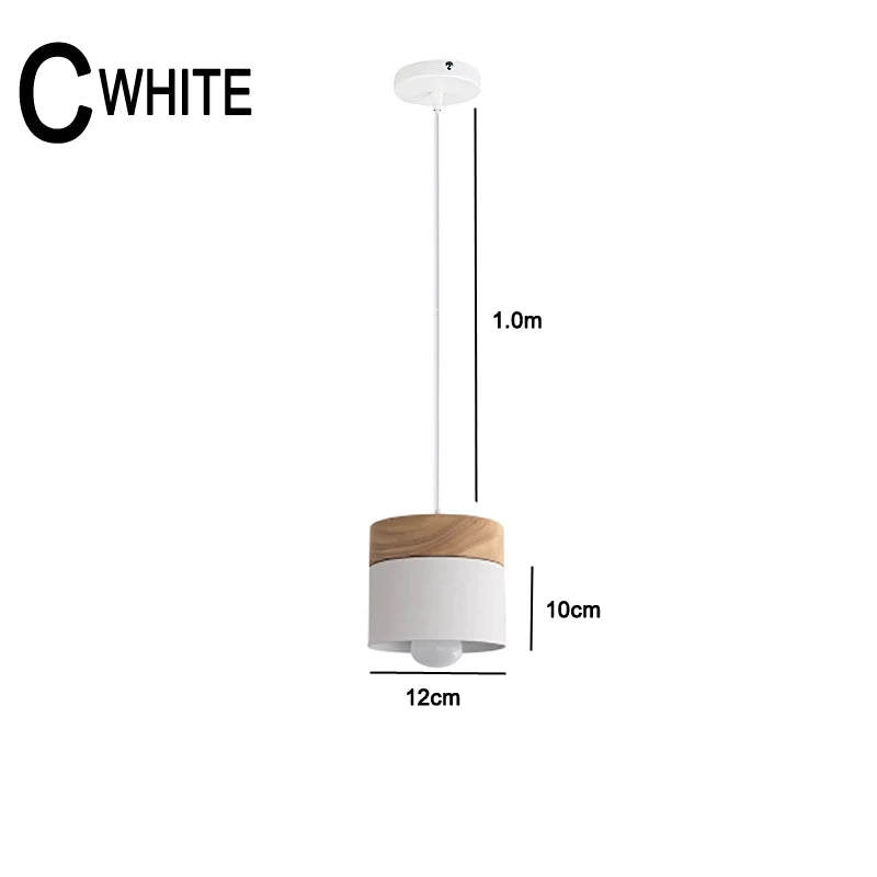 Vivolux | Nordische LED-Pendelleuchten aus Metall und Holz - Moderne Hängelampen für Esszimmer und Küche