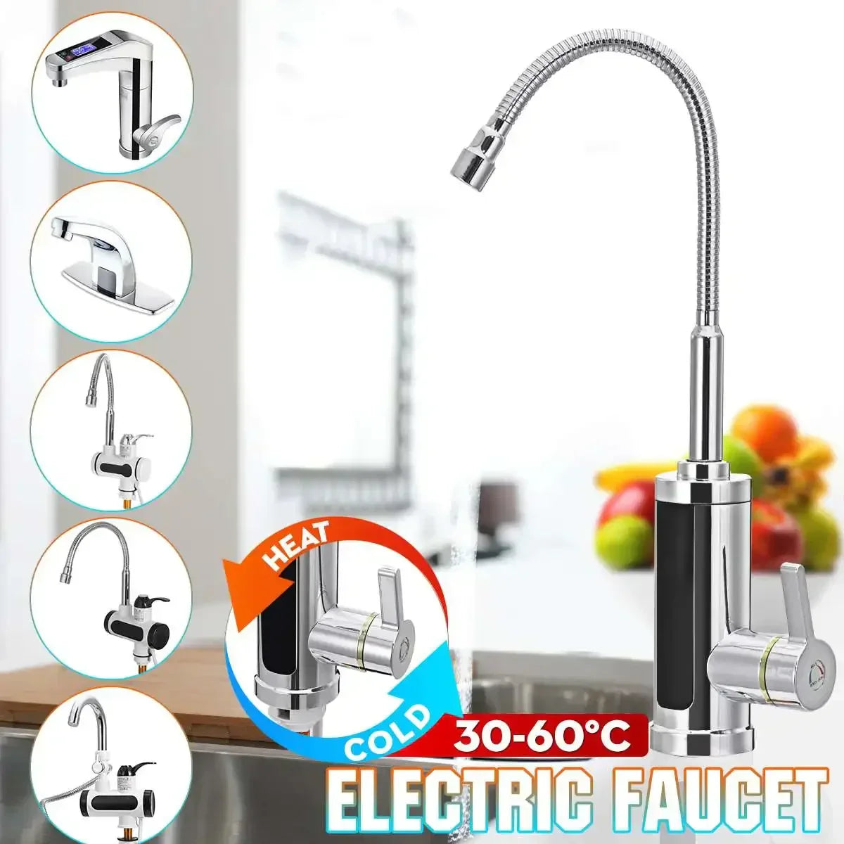 Vivolux | 3000W Elektrischer Küchenwasserhahn mit Sofort Warmwasser - FlowHeat