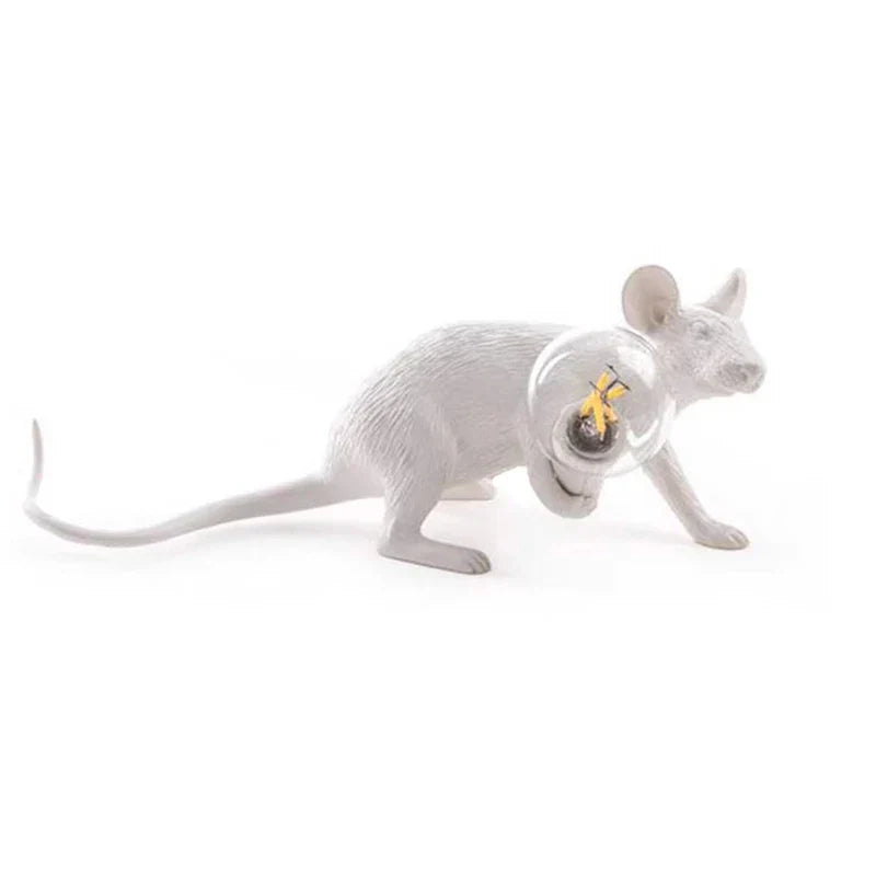 Vivolux | Moderne LED Tier Tischlampen: Harz Ratte, Katze und Eichhörnchen Nachtlichter