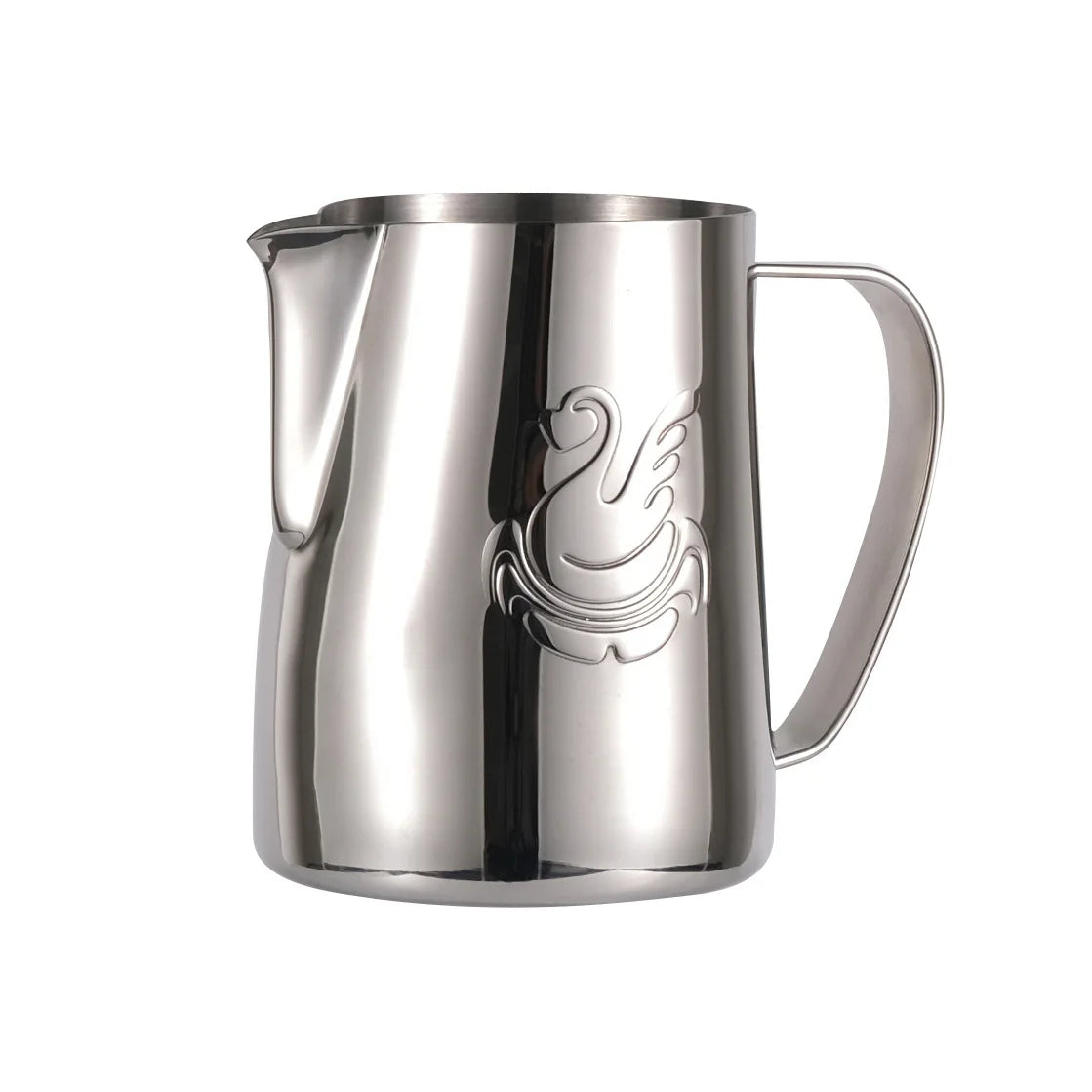 Vivolux | 600ml Edelstahl-Kaffeekanne Milchaufschäumer Tasse Sahnebereiter Espresso Latte Art Werkzeug Eleganter Schwan