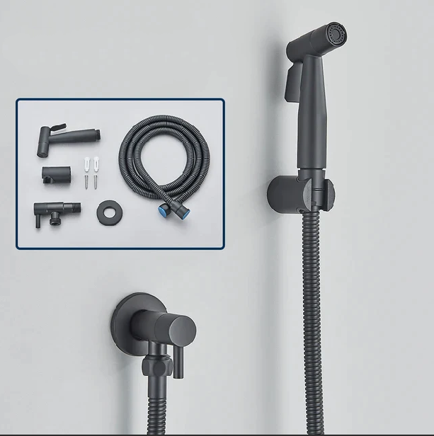 Vivolux | Shinesia Bidet-Sprüher – Edelstahl Hygienisches Badezimmer-Accessoire – Wandmontierte Kaltwasser-Sprühfunktion