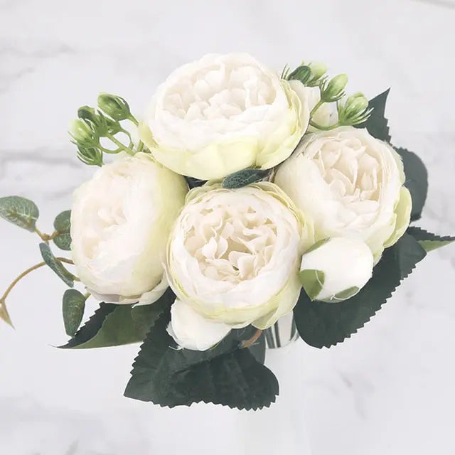Vivolux | Seidige Rose Gypsophila Strauß