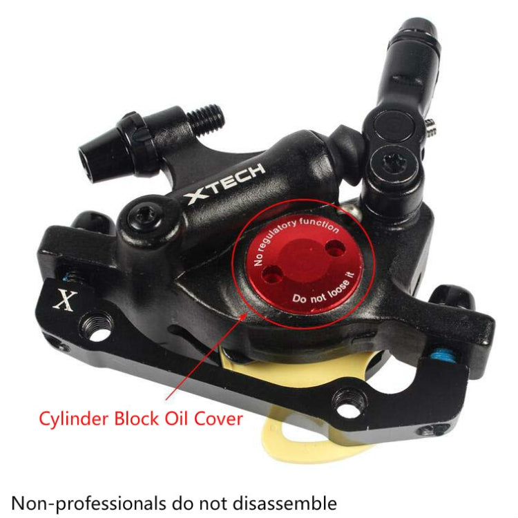 Vivolux | ZOOM HB100 Mountainbike Hydraulik Bremssattel Klappfahrrad Kabelzug Hydraulik Scheibenbremssattel, Stil:Vorne(Rot)
