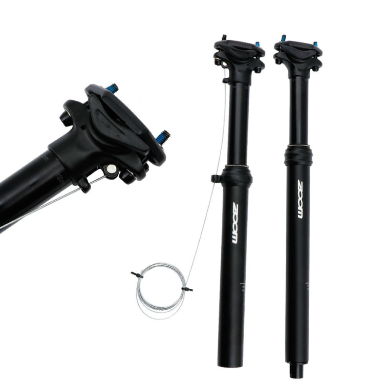 Vivolux | ZOOM Fahrrad Drahtgesteuertes Hydraulik Hebesattelrohr Mountainbike Sattelstütze, Größe:30.9mm, Spezifikation:400mm Interne Verlegung