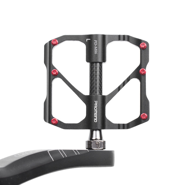 Vivolux | PD-M86C 1 Paar PROMEND Fahrrad Rennrad Mountainbike 3 Palin Carbonfaser Lager Pedal (Schwarz)