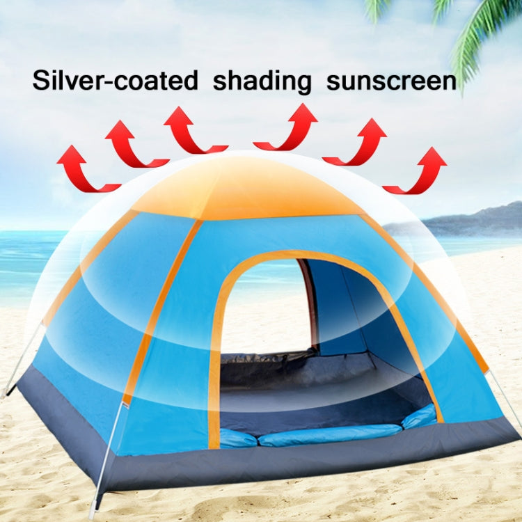 Vivolux | Outdoor Camping Strand Regenfest Sonnensicher Automatisch Schnell Aufstellzelt Für 3-4 Personen (Blau)