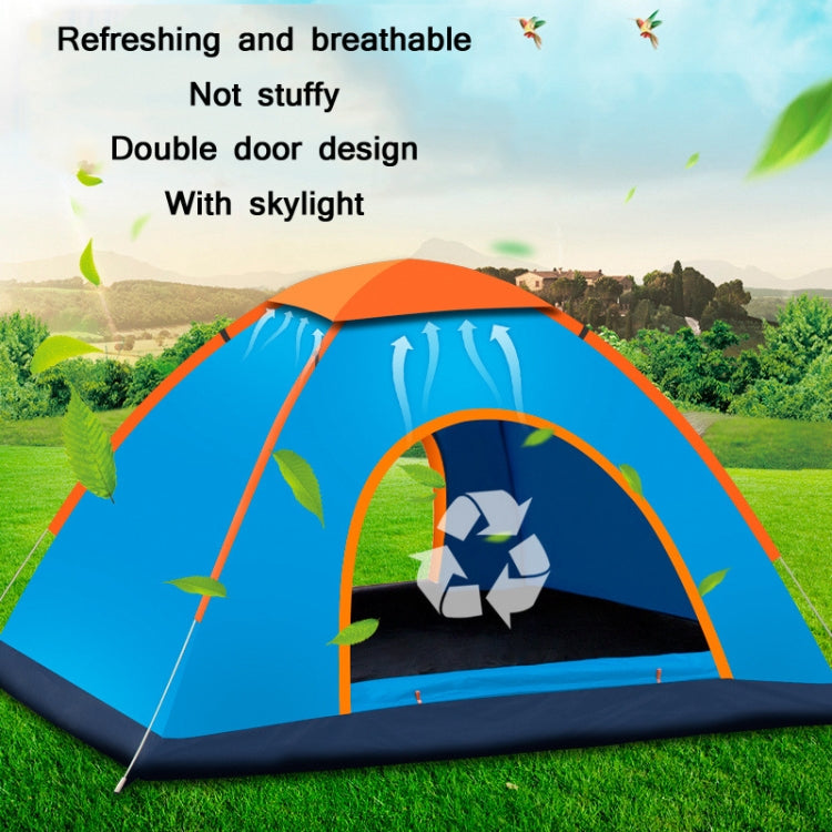 Vivolux | Outdoor Camping Strand Regenfest Sonnensicher Automatisch Schnell Aufstellzelt Für 3-4 Personen (Blau)