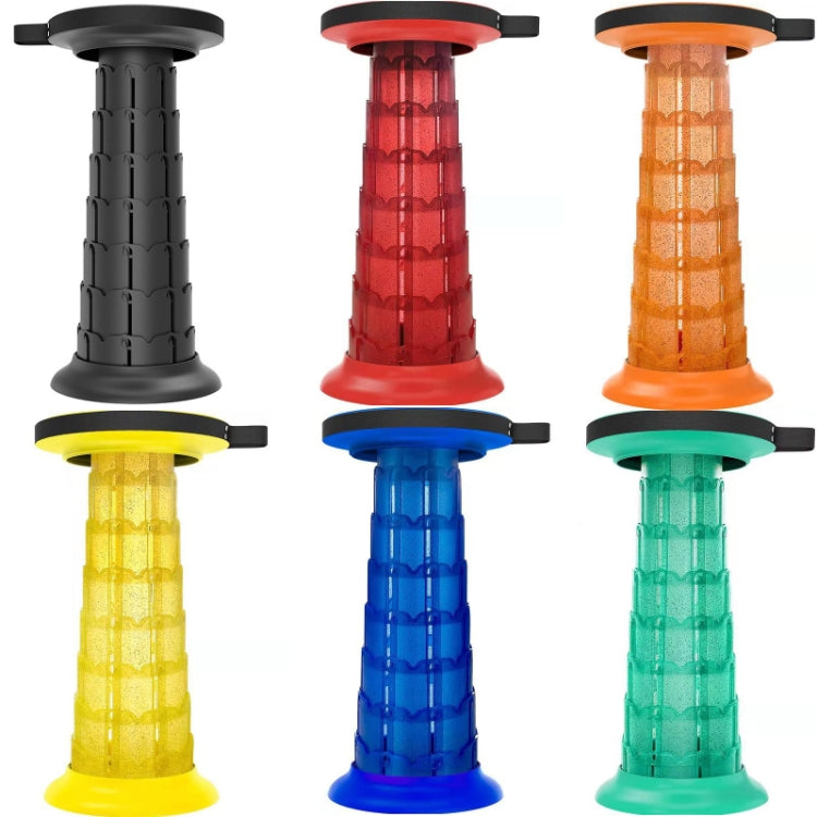 Vivolux | Outdoor Tragbar Lotus Erhöht Klapp-Teleskop-Hocker (Schwarz)