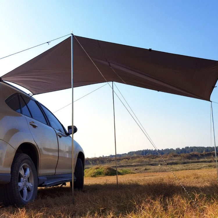 Vivolux | Outdoor-Picknick-Campingzelt An Der Seite Des Autos Regenfeste Markise 300x150cm (Dunkelgrau)