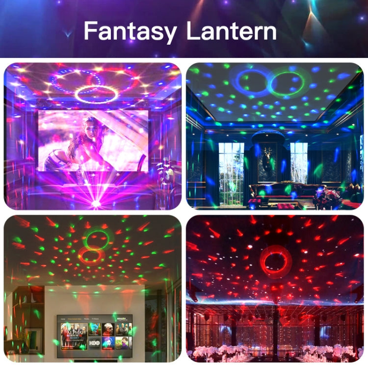 Vivolux | Home LED Magic Ball Lichter Bounce Ambient Lampen Raum Sound Lichter Bälle, Farbe: Lade Modell Schwarz (RGB Farbige 5W)