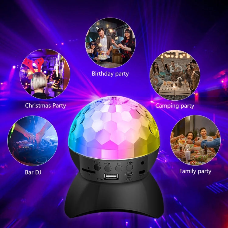 Vivolux | Home LED Magic Ball Lichter Bounce Ambient Lampen Raum Sound Lichter Bälle, Farbe: Lade Modell Schwarz (RGB Farbige 5W)