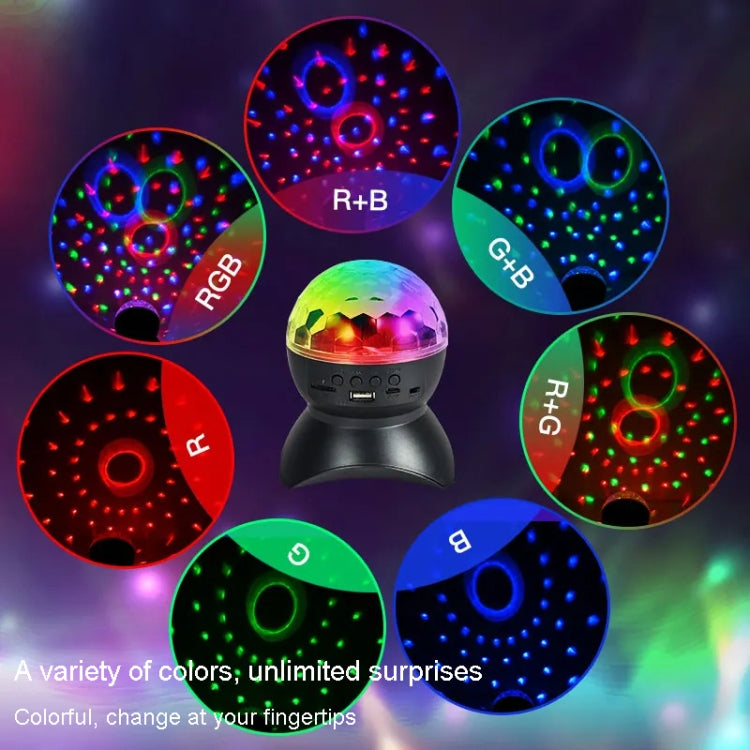 Vivolux | Home LED Magic Ball Lichter Bounce Ambient Lampen Raum Sound Lichter Bälle, Farbe: Lade Modell Schwarz (RGB Farbige 5W)