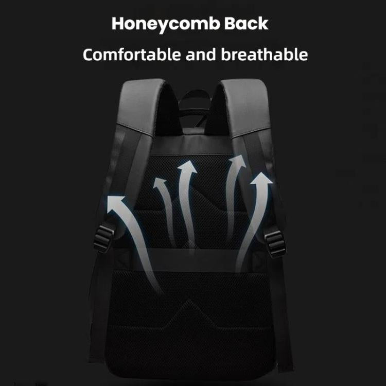 Vivolux | WEPOEWR Herren 14-Zoll Laptop Rucksack Wasserdicht Große Kapazität Business Pendler Rucksack (Schwarz)