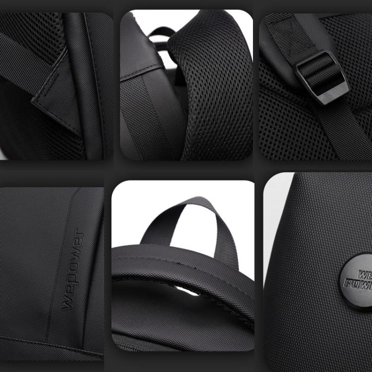 Vivolux | WEPOEWR Herren 14-Zoll Laptop Rucksack Wasserdicht Große Kapazität Business Pendler Rucksack (Schwarz)