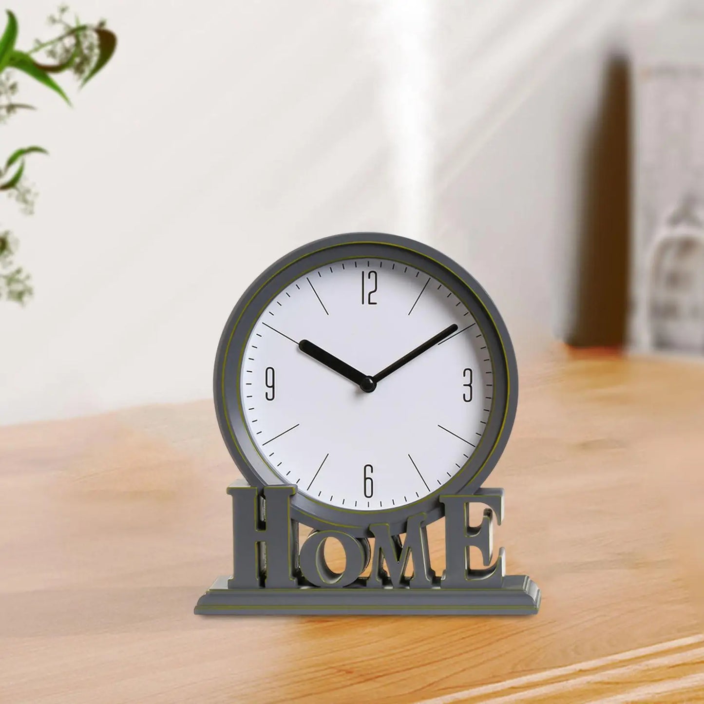 Vivolux | Vintage Schreibtischuhr – Stille Uhr – Zuhause – Tischuhr – Dekorativ – 18,5 x 6 x 20,6 cm