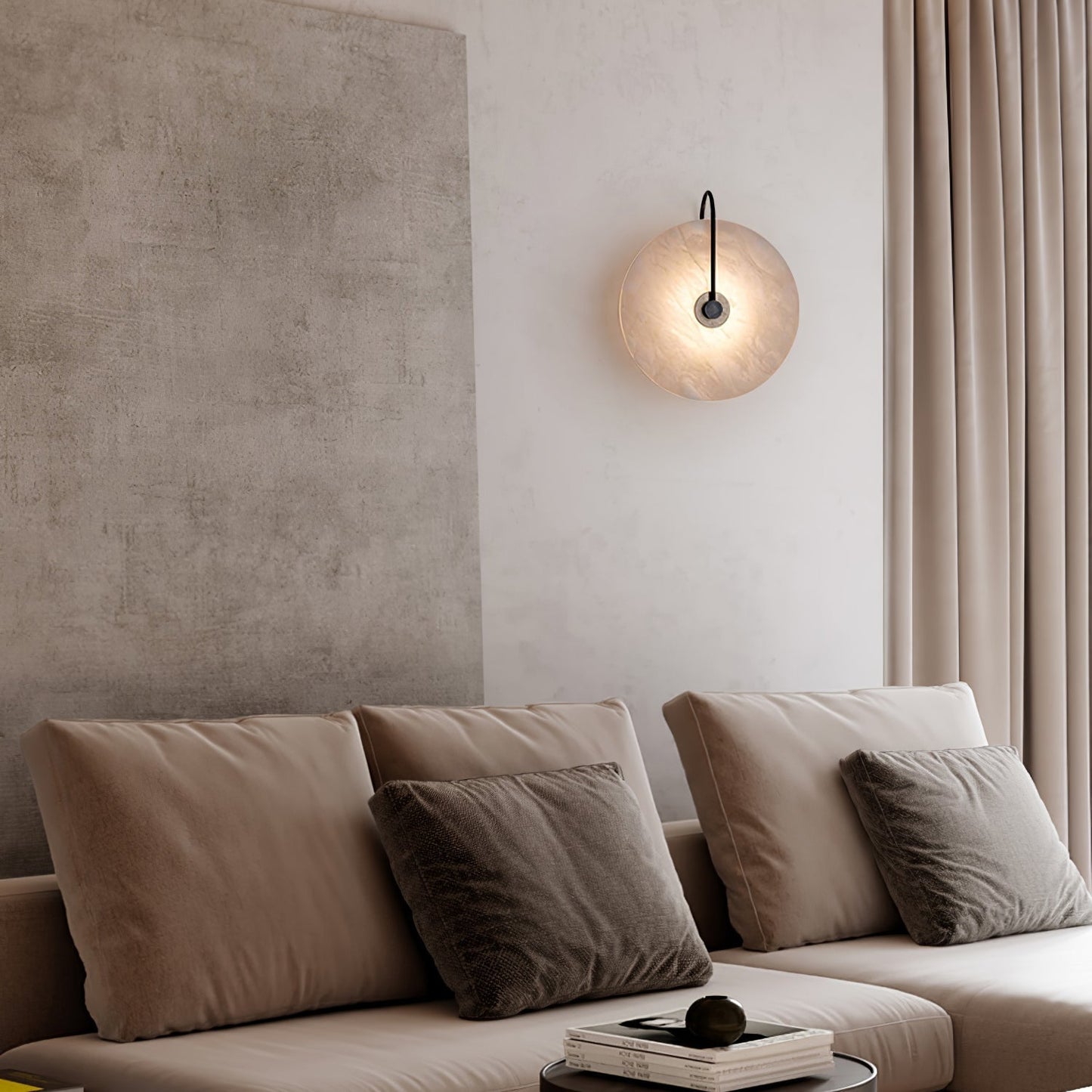 Vivolux | Weiße Alabaster-Wandlampe