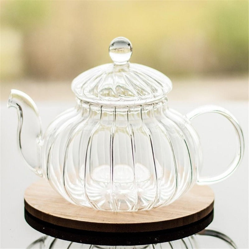 Vivolux | Kristallklar Glas Teekannen Set