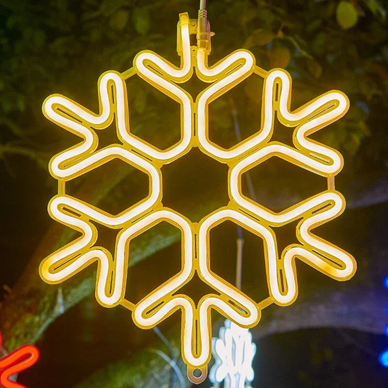 Vivolux | Wasserdichtes LED Schneeflockenlicht für festliche Winterdekoration