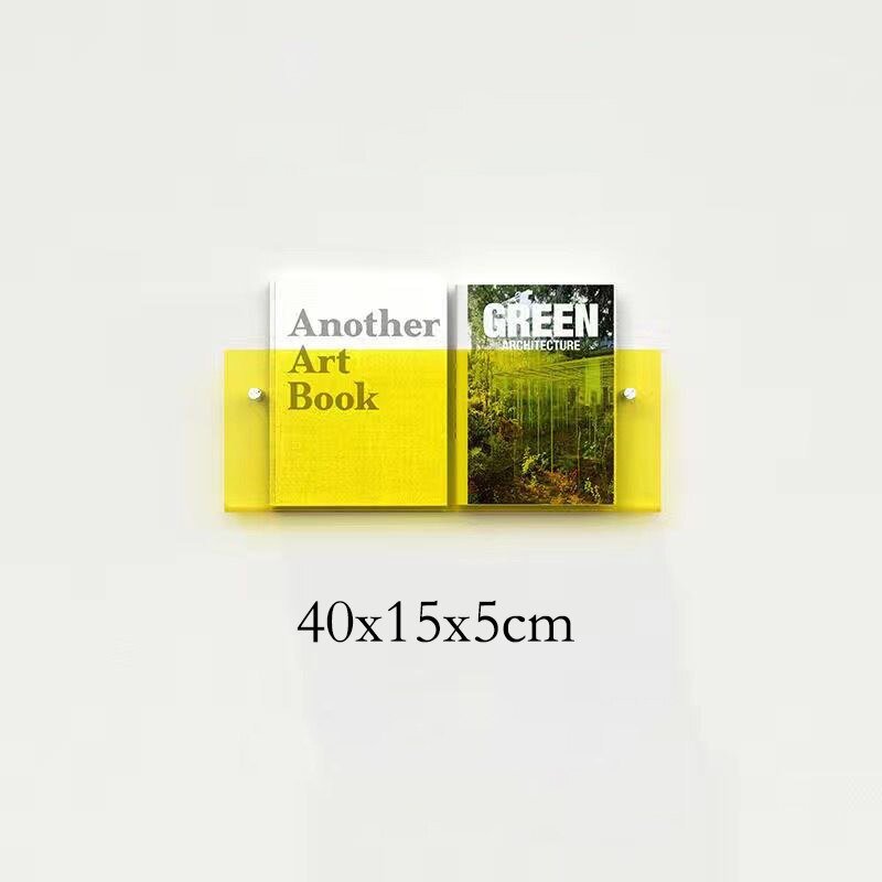 Acryl Wandmontierter 'Schwebender' Zeitschriftenhalter