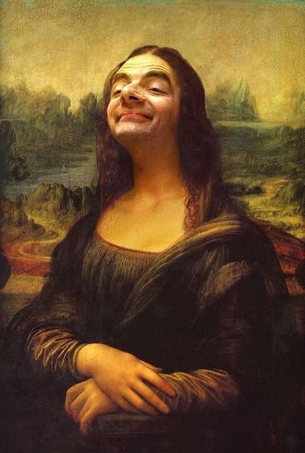 Vivolux | Ästhetisches Lustiges Mona Lisa Leinwandposter