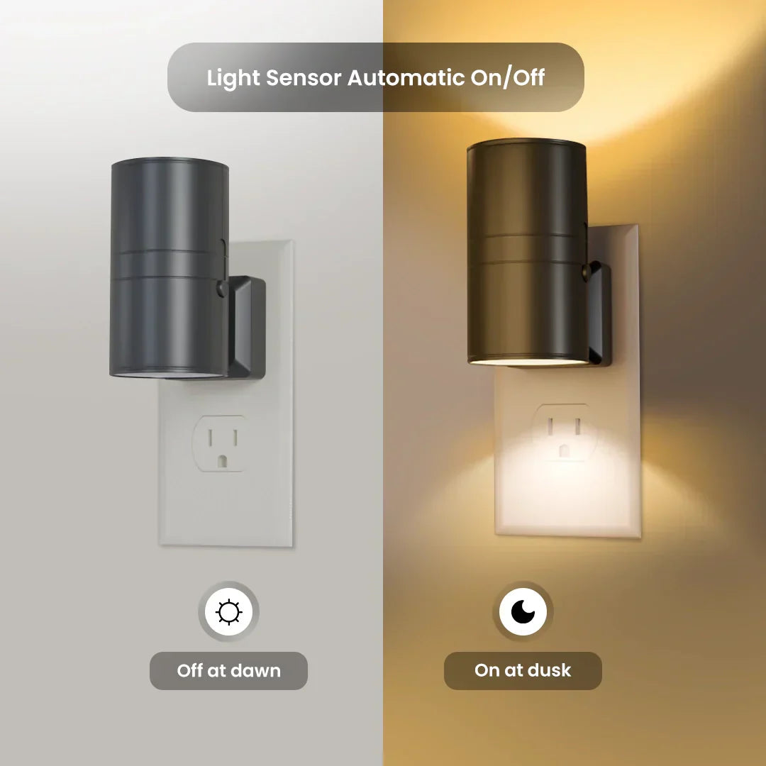 Vivolux | Dimmbares Plug-In Nachtlicht mit Bewegungssensor - LED Licht für Schlafzimmer, Flure und Treppen
