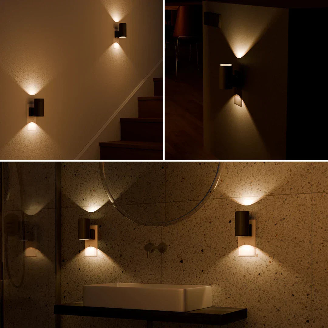 Vivolux | Dimmbares Plug-In Nachtlicht mit Bewegungssensor - LED Licht für Schlafzimmer, Flure und Treppen