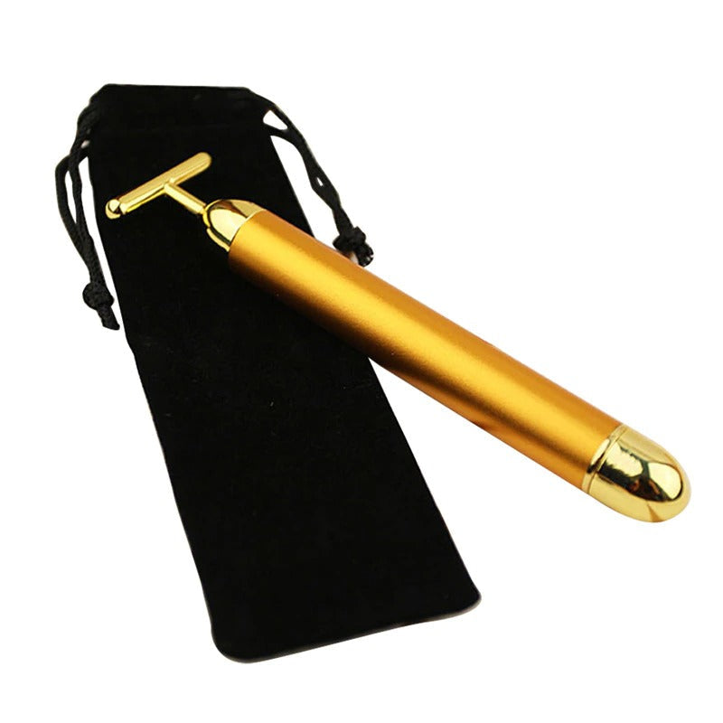 Vivolux | Energy 24K Gold T Beauty Bar Gesichtsroller-Massagegerät