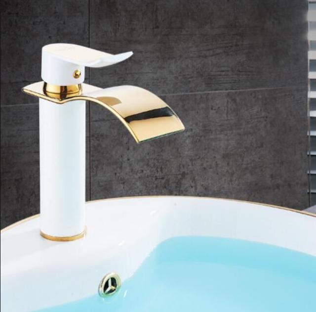 Vivolux | Waschtischarmatur Wasserfallarmatur Messing Waschtischarmatur Mischbatterie