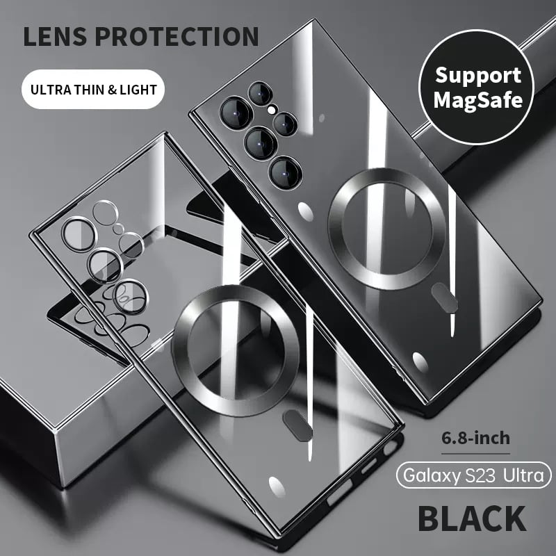 Vivolux | Transparente Luxus-Beschichtung Magnetische Abdeckung für Samsung