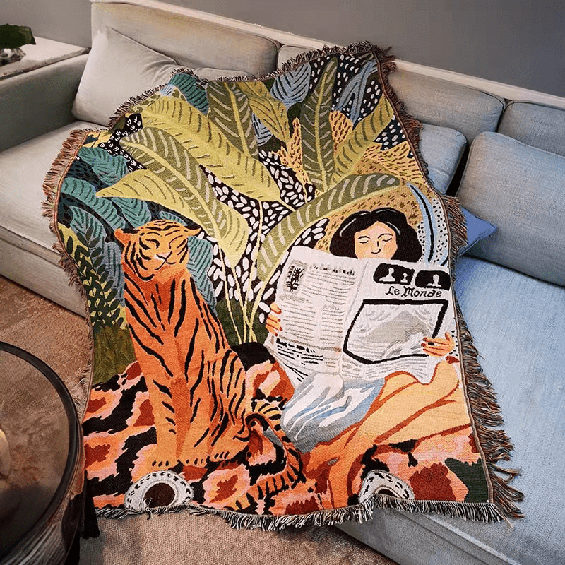 Vivolux | Boho Stil Strickdecke
