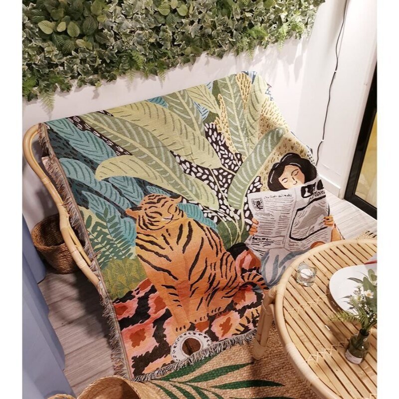 Vivolux | Boho Stil Strickdecke