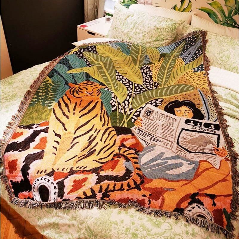 Vivolux | Boho Stil Strickdecke