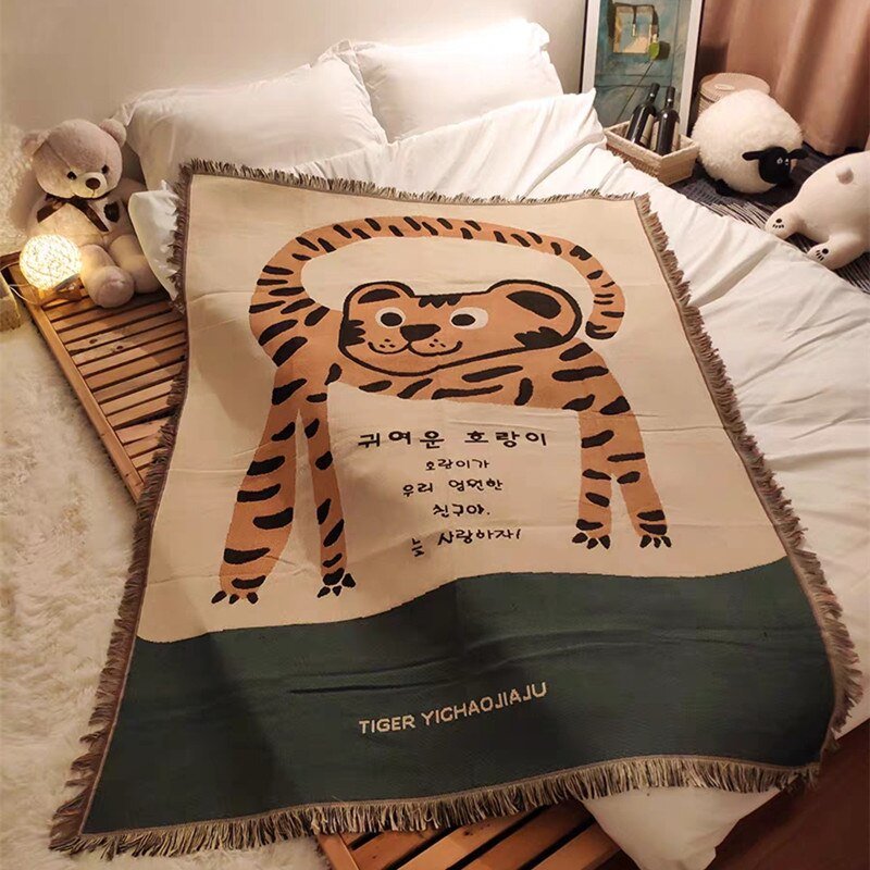 Vivolux | Boho Stil Strickdecke