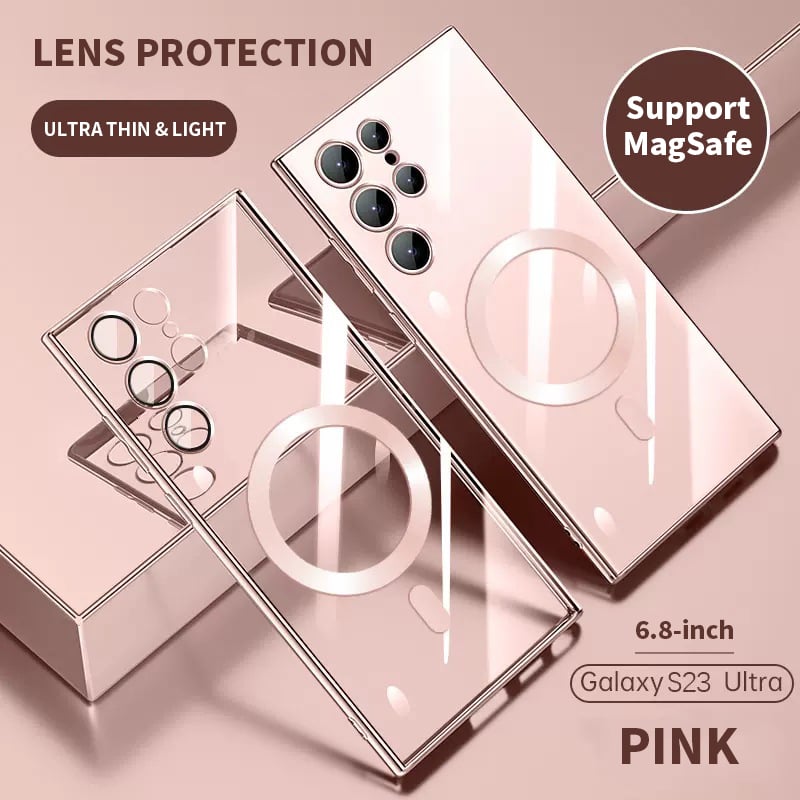 Vivolux | Transparente Luxus-Beschichtung Magnetische Abdeckung für Samsung