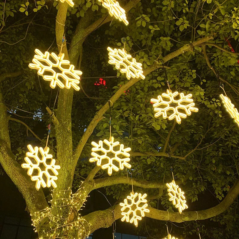 Vivolux | Wasserdichtes LED Schneeflockenlicht für festliche Winterdekoration