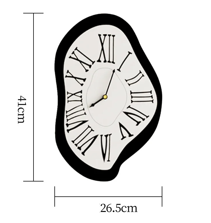Vivolux | Surreal schmelzende nordische Wand Uhr