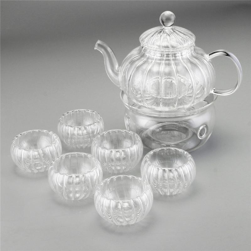 Vivolux | Kristallklar Glas Teekannen Set