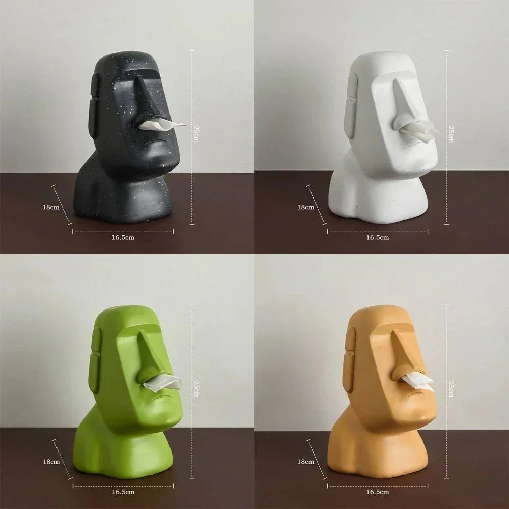 Vivolux | Taschentuchbox im Osterinsel-Statuen-Design