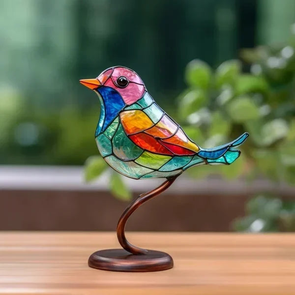 Vivolux | LuxeHome - AvianElegance Birds aus farbigem Glas für eine raffinierte Inneneinrichtung