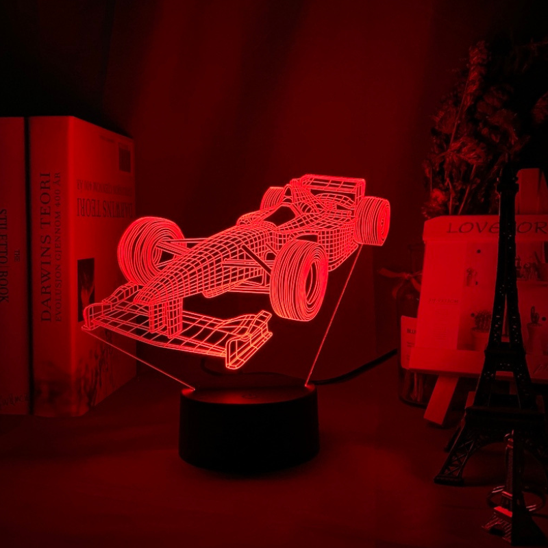 Vivolux | Formel-1-3D-Illusionslampe mit Farbmodus