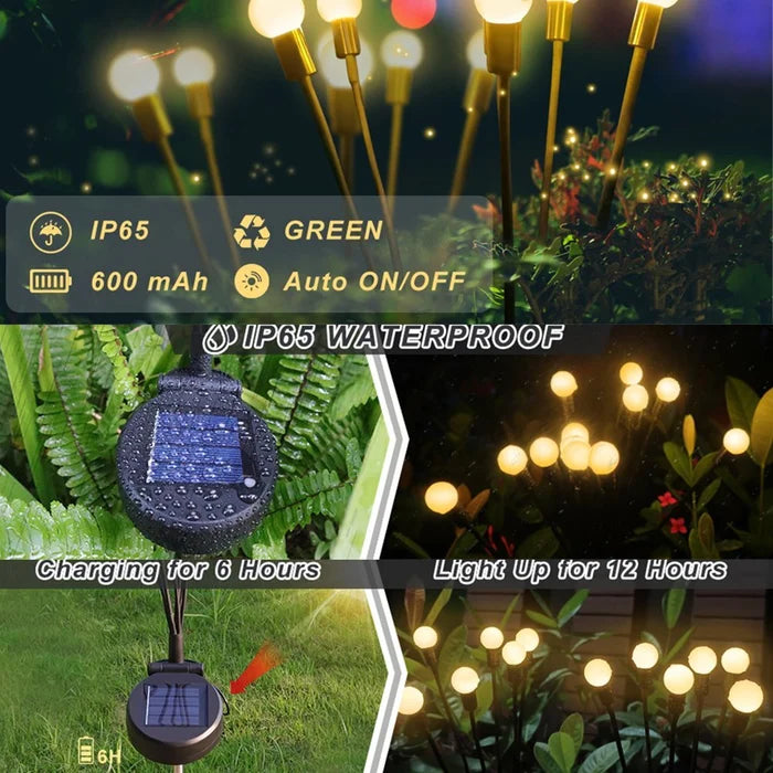 Vivolux | Solarbetriebene Glühwürmchen-Gartenleuchte