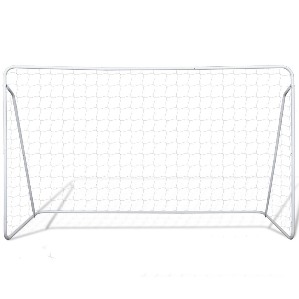 Vivolux | Stahl Fußballtor Set - 240 x 90 x 150 cm