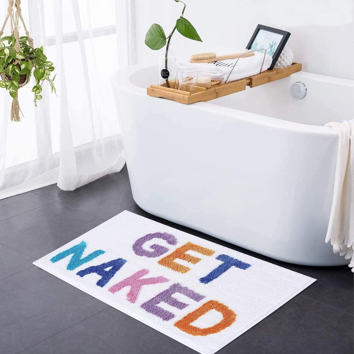 Vivolux | Get Naked Badematte – Weicher getufteter Badezimmerteppich
