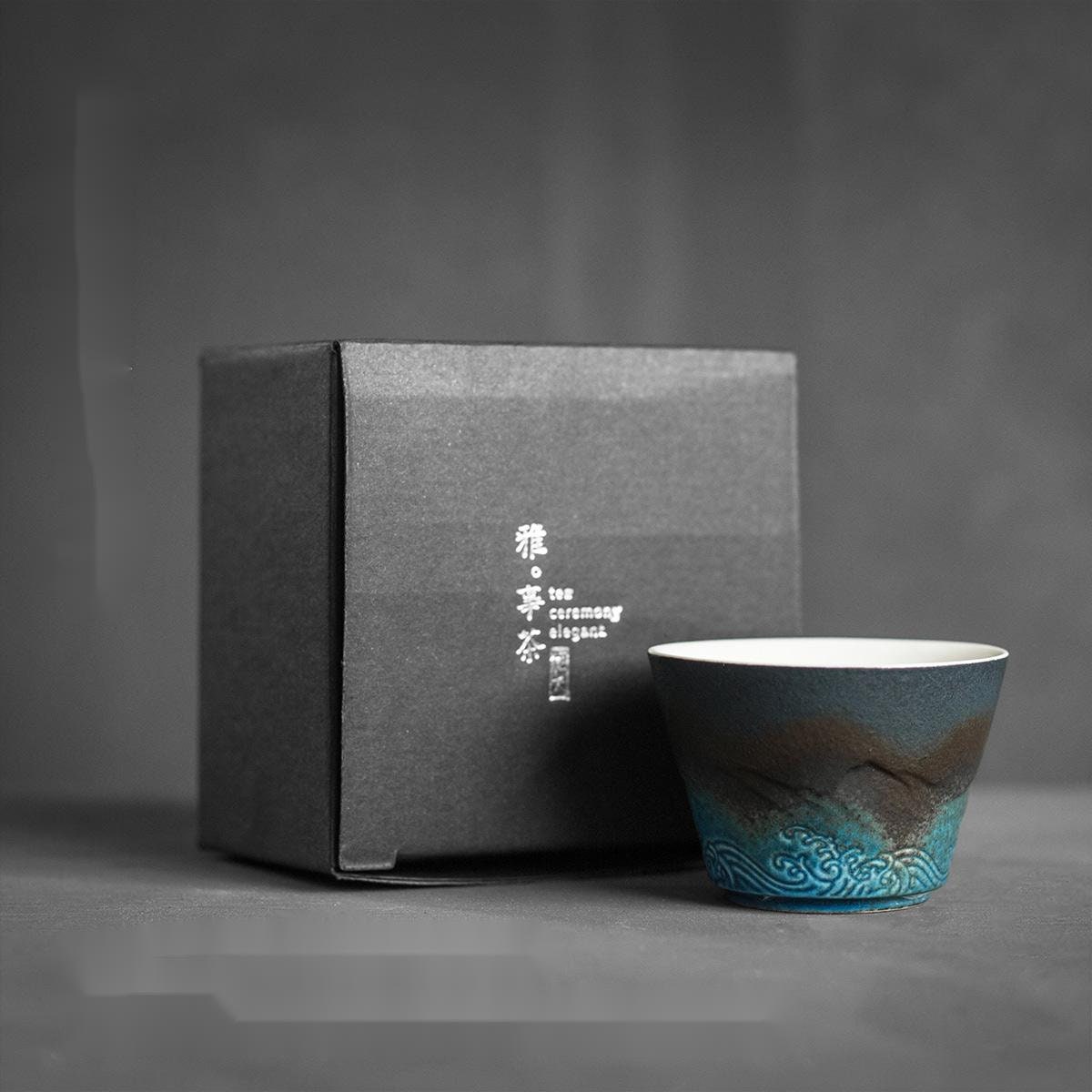 Vivolux | Große Tasse, Keramik-Teetasse mit Deckel. Große Teetasse mit Deckel