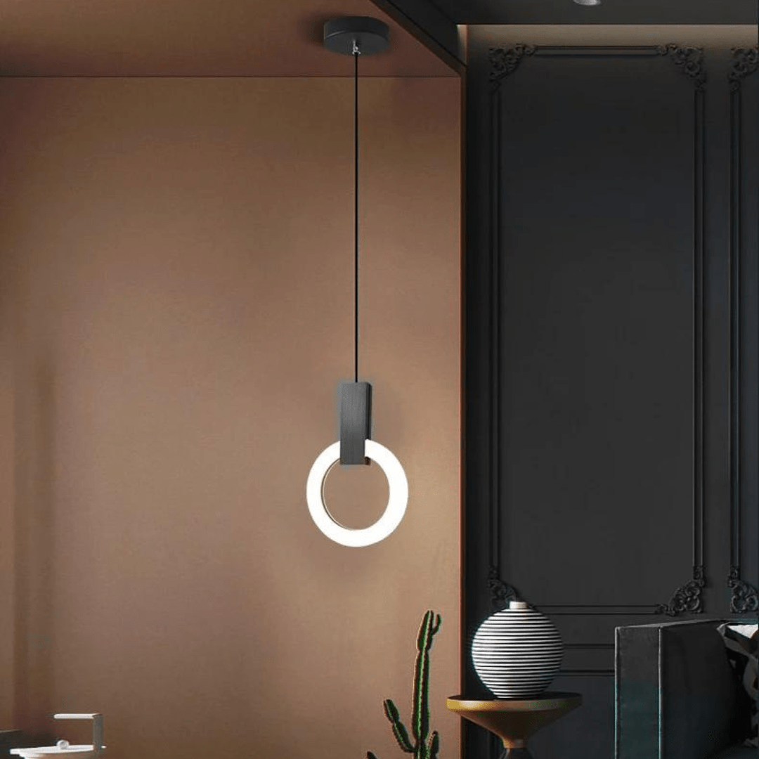 Vivolux | Nordische LED-Hängelampe aus Holz, kreisförmig