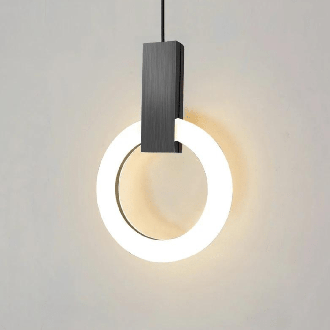 Vivolux | Nordische LED-Hängelampe aus Holz, kreisförmig