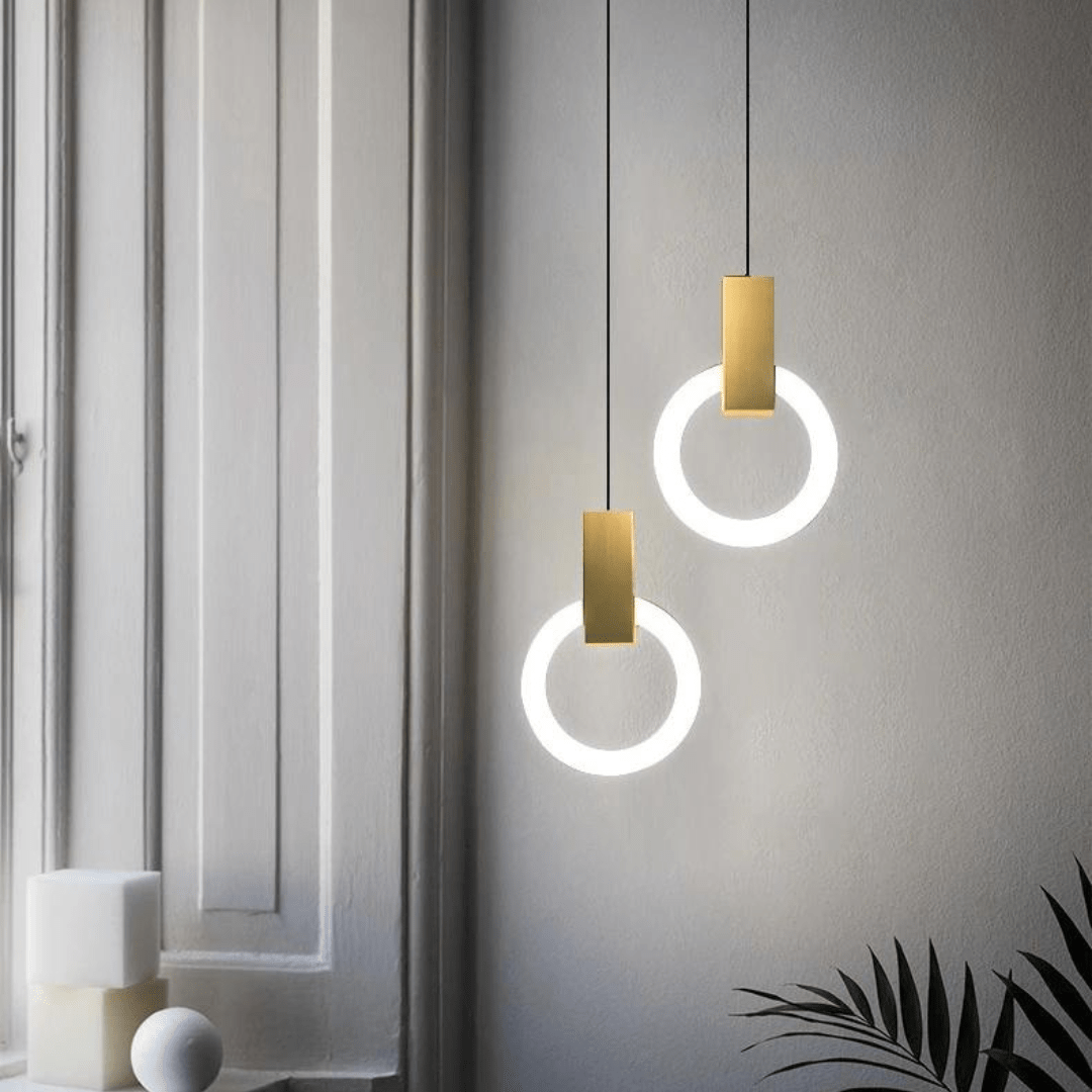 Vivolux | Nordische LED-Hängelampe aus Holz, kreisförmig