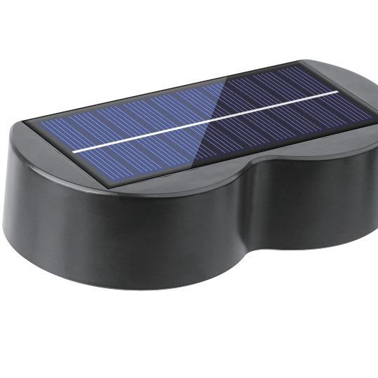 Vivolux | Solarzaunlichter Außeneigenwandlichter Wasserdicht IP65, Warmweiß & RGB 8 spezifische feste Farben für Zaun Wand Schritt Deck Patio