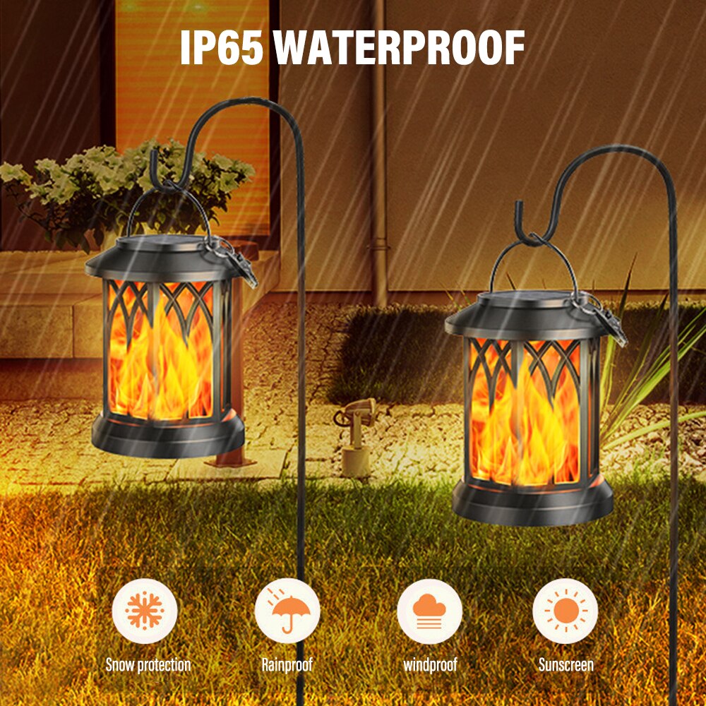 Vivolux | FlameGlow™ - Hängende Solar-Flammenlaterne (2er-Pack)
